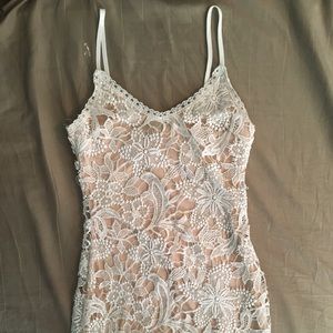 White floral dress